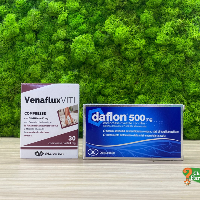 Venaflux Viti e Daflon 500mg: a cosa servono? cosa contengono?