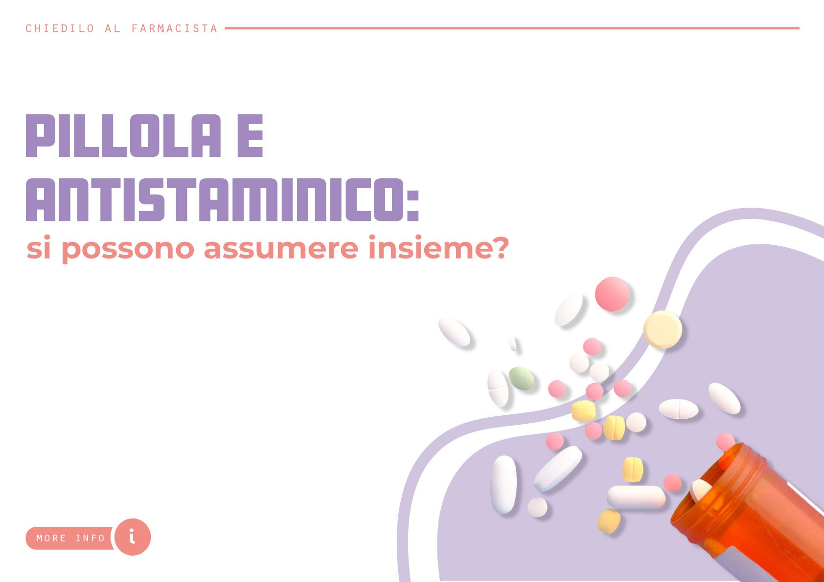 Pillola e Antistaminico: si possono assumere insieme?