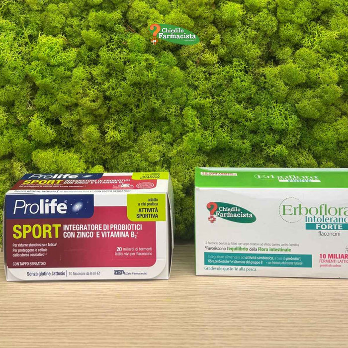 Prolife Forte e Erboflora Intolerance Forte: fortifica il tuo intestino debilitato dagli stress quotidiani.