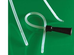 Catetere uretrale nelaton femminile ch8 lunghezza 18 cm prodotto in pvc medicale con punta distale arrotondata atraumatica