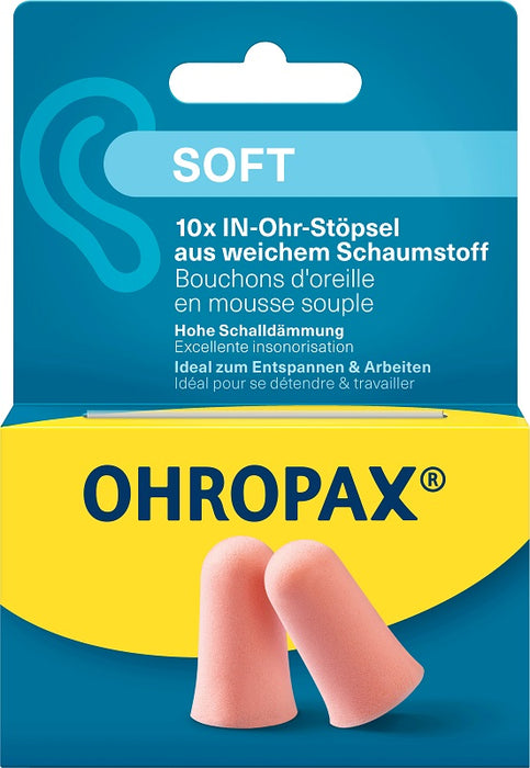 Ohropax soft tappi auricolari 10 pezzi