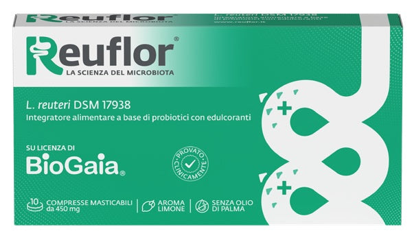 Reuflor 10 compresse masticabili aroma limone