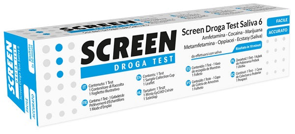 Screen droga test saliva 6 droghe