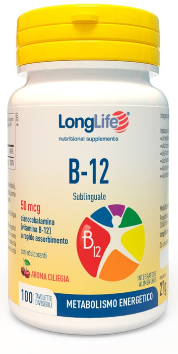 Longlife b12 50mcg sublinguale 100 tavolette
