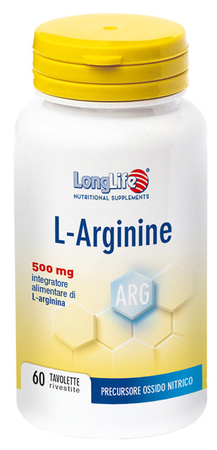 Longlife l-arginine 60 tavolette rivestite da 900 mg