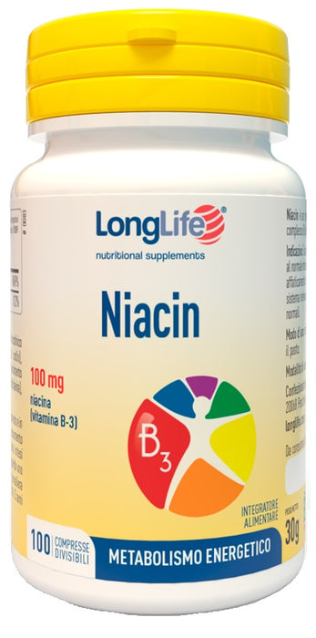 Longlife niacin 100 mg 100 compresse