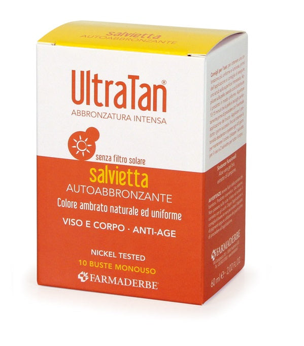Ultra tan salviette autoabbronzanti 10 buste