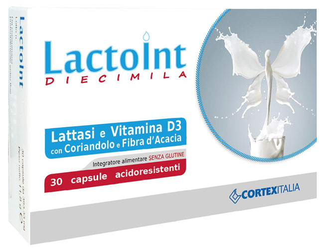 Lactoint diecimila 30 capsule acidoresistenti senza glutine