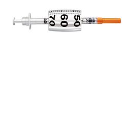 Siringa per insulina pic insumed 1 ml 100 ui ago gauge 30 lunghezza 8 mm senza spazio morto 3 sacchetti da 10 pezzi