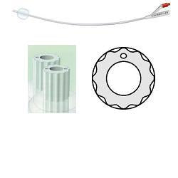 Catetere vescicale in silicone profilcath plus scanalato 2 vie ch20 lunghezza 31 cm punta cilindrica 2 fori contrapposti palloncino 5 ml 1 pezzo