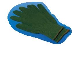 Guanto in puro cotone misura 9 in filo verde traspirante ed assorbente 50 pezzi