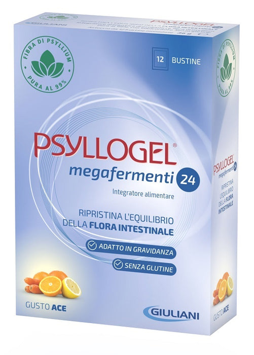 Psyllogel megafermenti 24 ace 12 buste 3 g