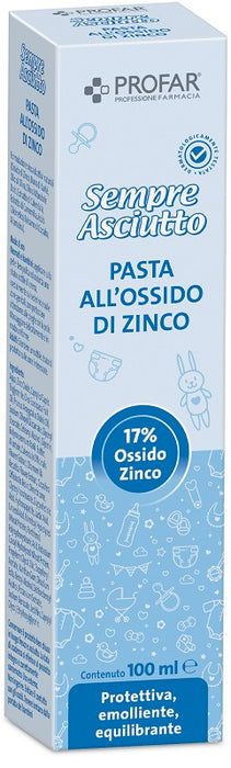 Profar sempre asciutto pasta all&#039;ossido di zinco 17% 100 ml