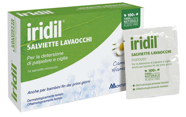Iridil lavaocchi 14 salviette monouso