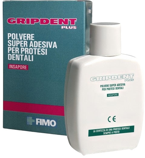 Gripdent plus polvere super adesiva per protesi dentali 40 g