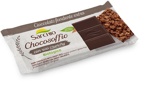 Chocosoffio barretta cioccolato fondente extra e riso croccante 25 g