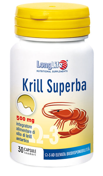 Longlife krill superba 30 capsule inodori da 600 mg