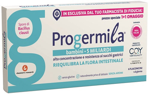 Progermila bambini 5 miliardi 6 flaconcini 10 ml