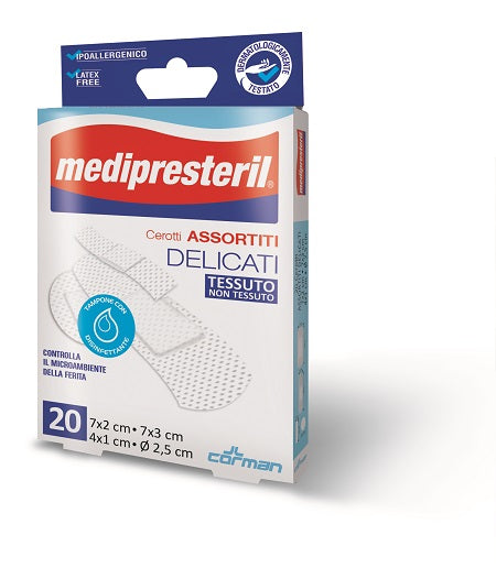 Cerotti assortiti medipresteril delicati tnt 20 pezzi