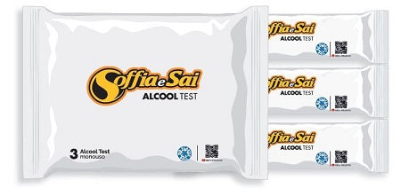Soffiaesai alcool test 3 pezzi monouso