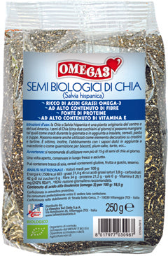Fsc omega 3 semi di chia bio ad alto contenuto di fibra 250 g