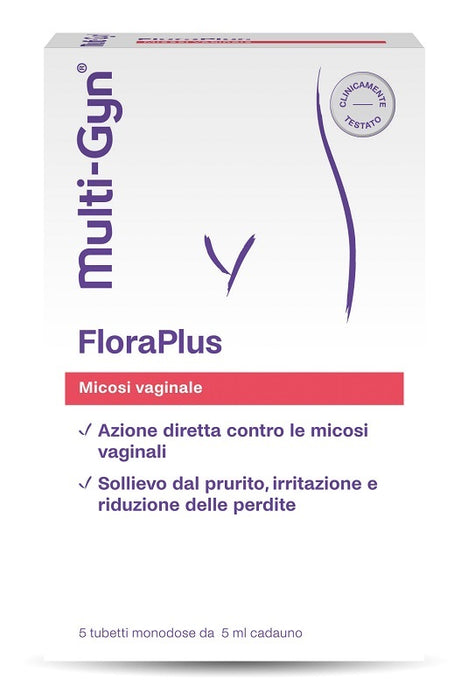 Floraplus multi-gyn candidosi vaginale 5 tubetti x 5 ml