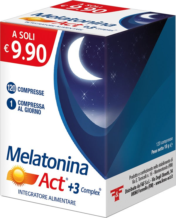 Melatonina act +3 complex 120 compresse