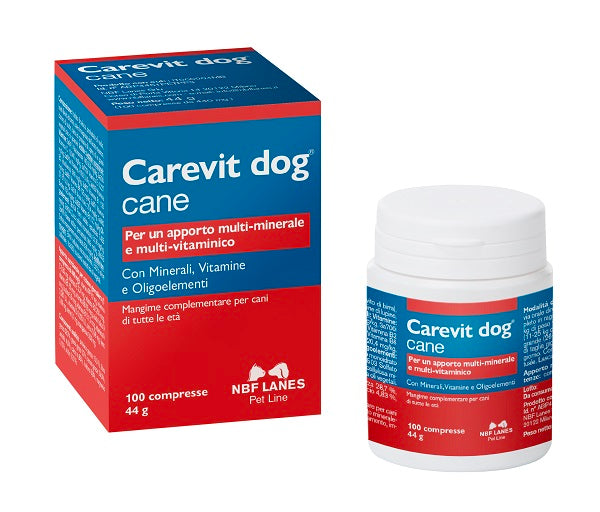 Carevit dog flacone 100 compresse appetibili