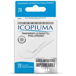 Icopiuma cerotto trasparente grande 20 pezzi