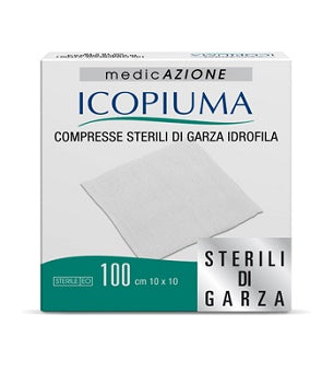 Icopiuma garza compressa idrofila 10x10cm 100 pezzi
