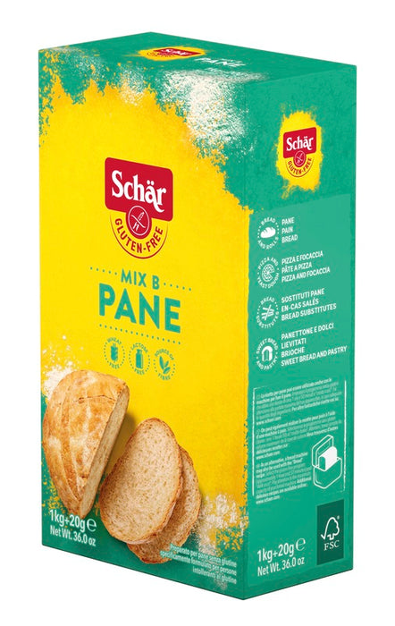 Schar mix b preparato pane senza lattosio 1 kg + 20 g
