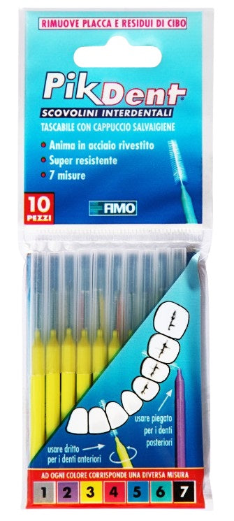 Pikdent stuzzicolino 3 giallo 10 pezzi