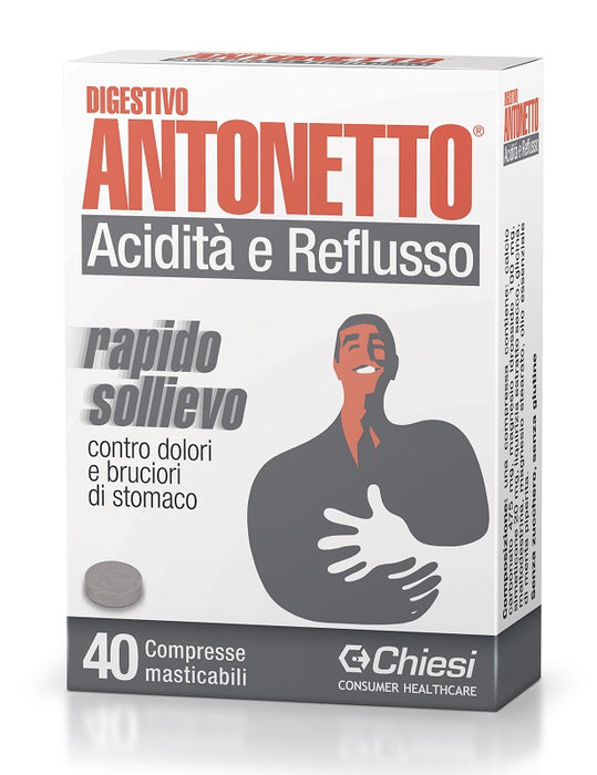 Digestivo antonetto acidita&#039; e reflusso 40 compresse masticabili