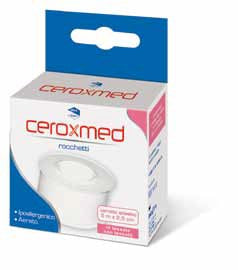 Cerotto adesivo in rocchetto ceroxmed in tessuto non tessuto aerato ipoallergenico bianco 500x2,5 cm 1 pezzo