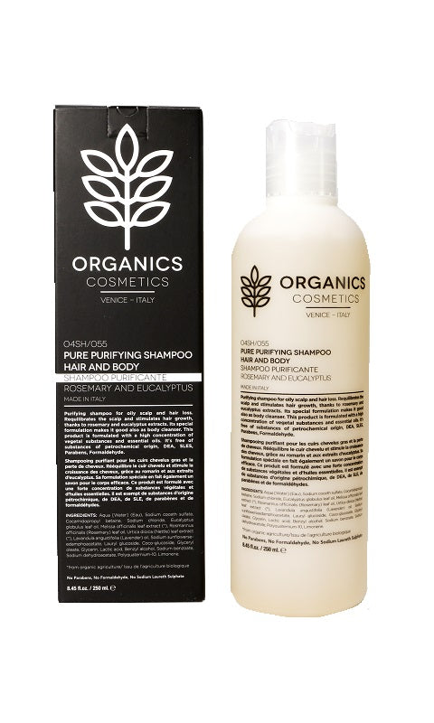 Organics pharm pure purifying shampoo hair and body 250 ml
