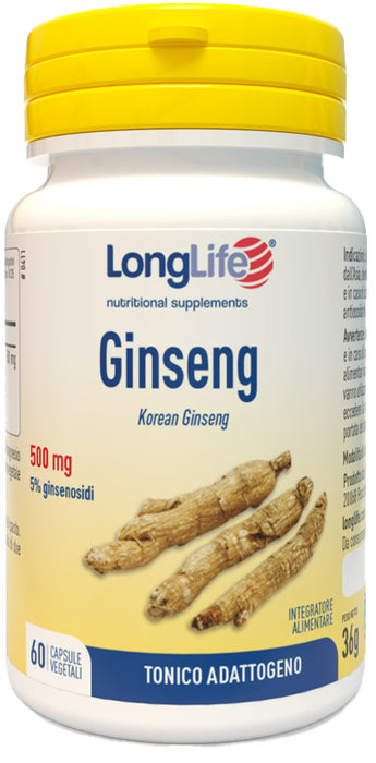 Longlife ginseng 5% 60 capsule vegetali