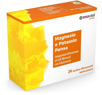 Magnesio e potassio arancia pensa 24 bustine effervescenti