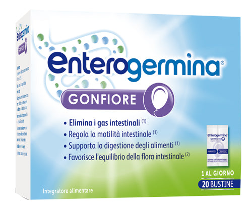 Enterogermina gonfiore 20 bustine bipartite