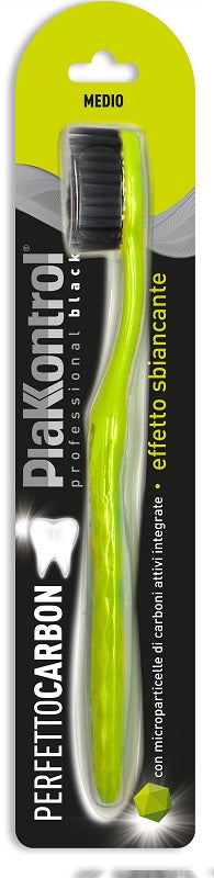 Plakkontrol perfetto carbon spazzolino manuale blister 1 pezzo