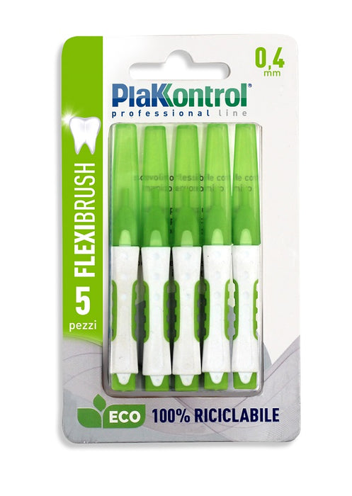 Plakkontrol scovolino interdentale flexi brush04 blister 5 pezzi