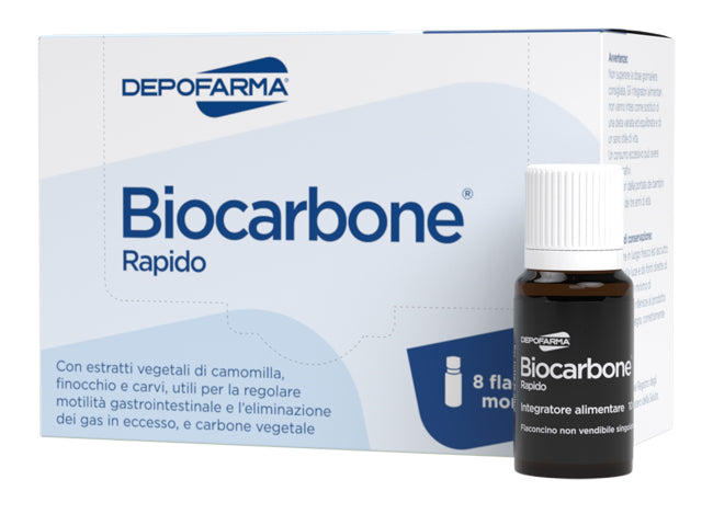 Biocarbone rapido 8 flaconcini