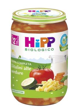 Hipp bio ditalini alle verdure 250 g