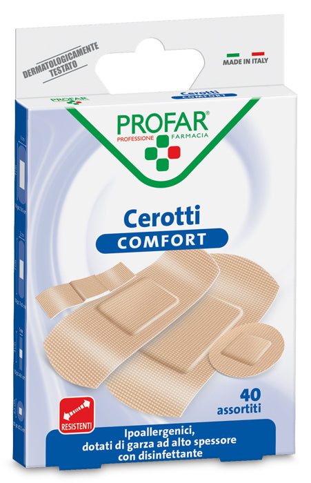 Cerotto comfort assortiti 40 pezzi profar