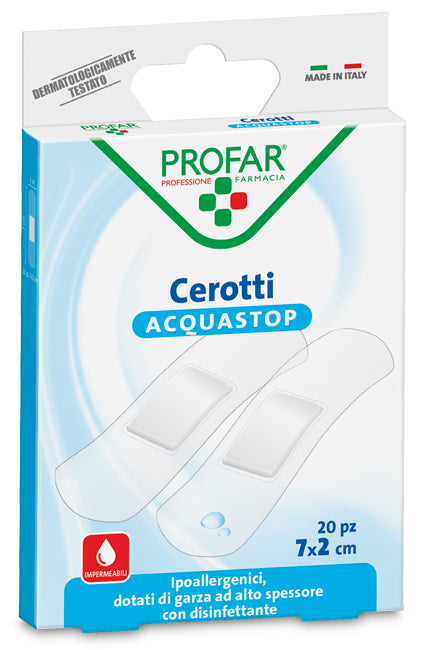 Cerotto acquastop medi 7x2 cm profar 20 pezzi