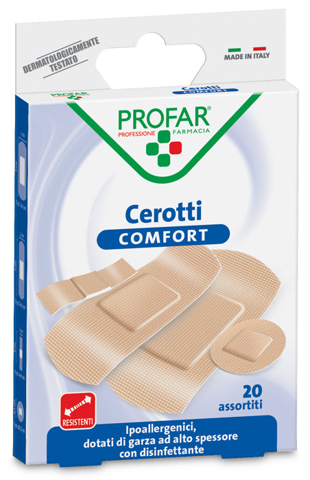 Cerotto comfort assortiti 20 pezzi profar