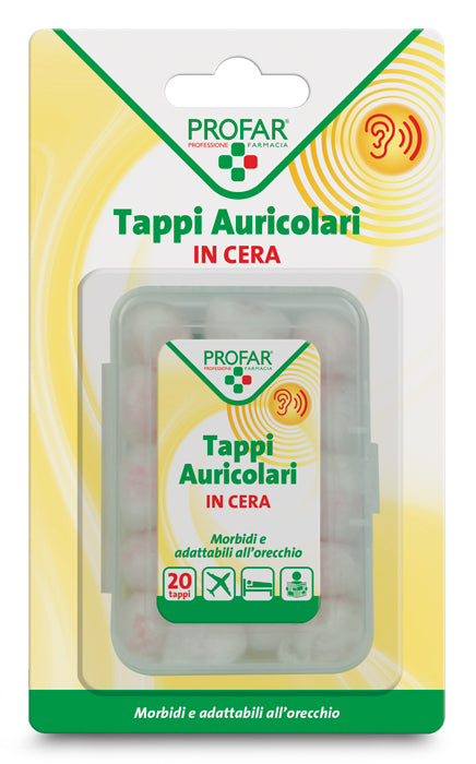 Tappi auricolari in cera 20 pezzi profar