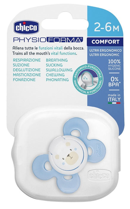 Chicco succhietto comfort boy in silicone 2-6 mesi 1 pezzo