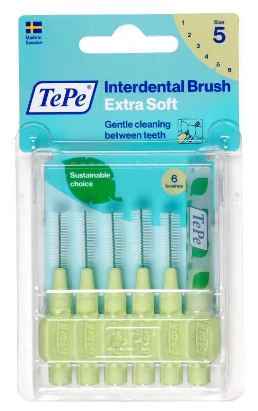 Tepe scovolino xsoft verde 0,8mm 6 pezzi
