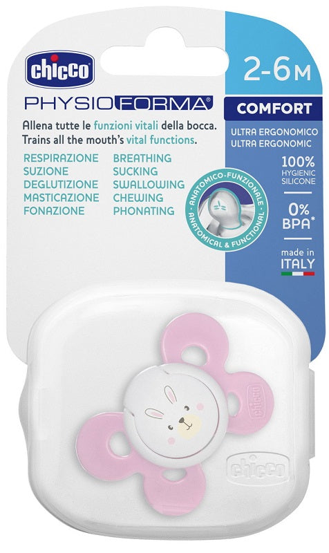 Chicco succhietto comfort girl in silicone 2-6 mesi 1 pezzo