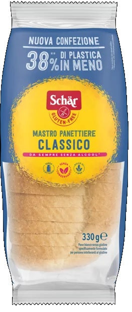 Schar classico del mastro panettiere pane bianco senza lattosio 330 g